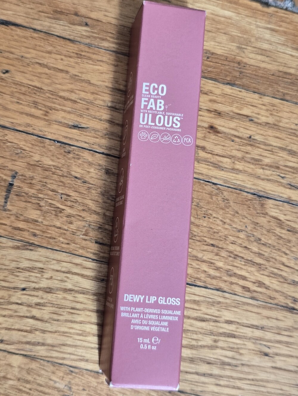 Ecofabulous Miss You Lip Gloss 15ml/0.5fl oz NEW
